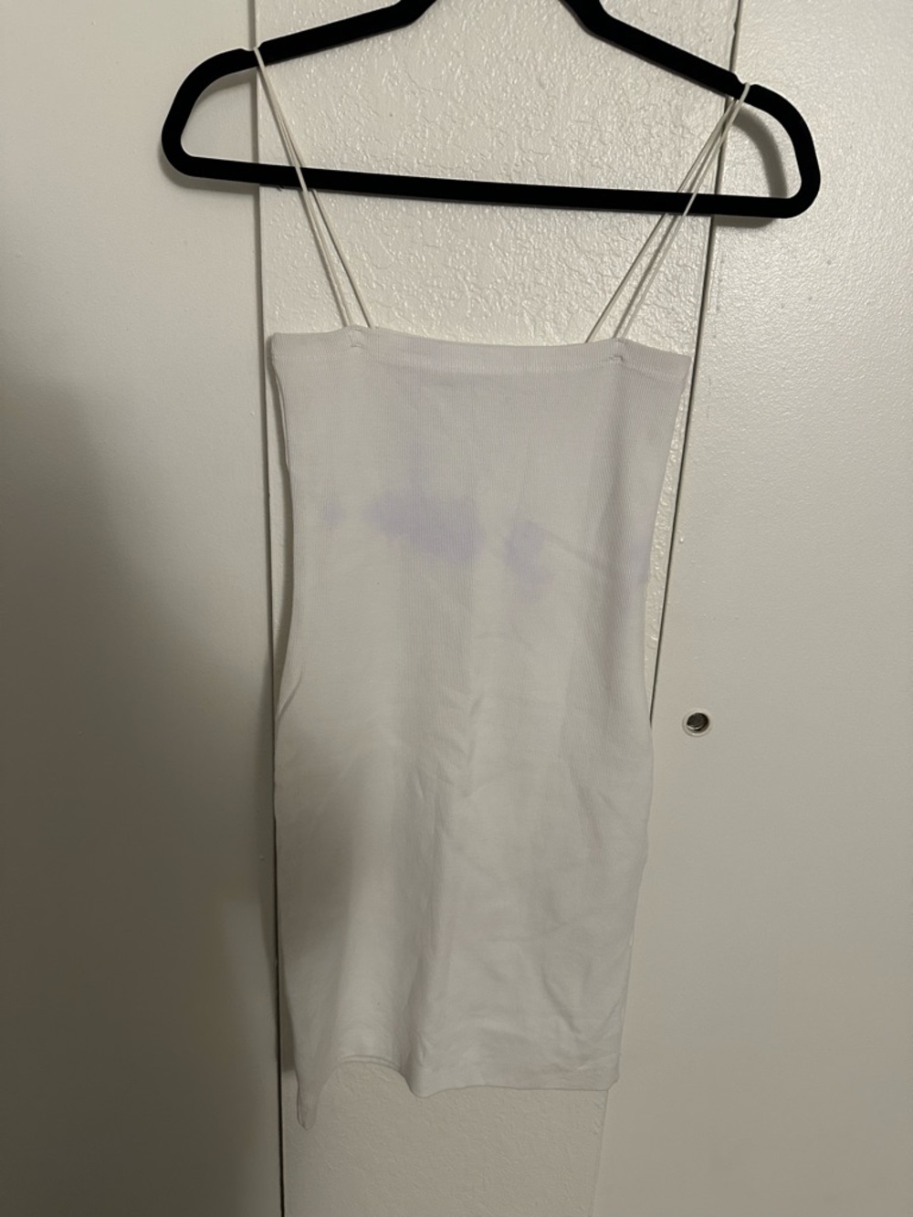 Zara White Ribbed Dress - Picture 4 of 7